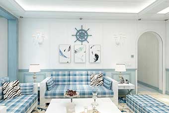 巢湖地中海风格-客厅