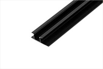 巢湖航空纤维墙咔铝合金带灯中条（哑黑氧化）