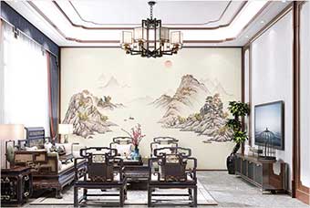 巢湖森佰汇航空纤维墙咔（巴山蜀水）