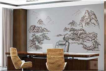 巢湖森佰汇航空纤维墙咔（山水之间）