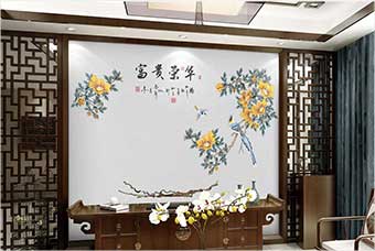 巢湖森佰汇航空纤维墙咔(富贵荣华)