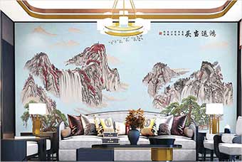 巢湖森佰汇航空纤维墙咔（鸿运当头）